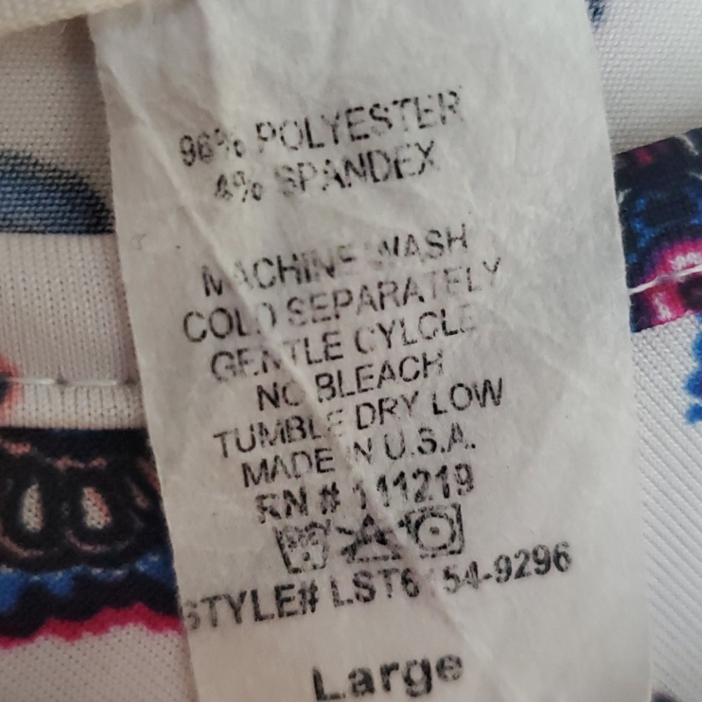 Love Spell Sleeveless Print Top L - Picture 9 of 9